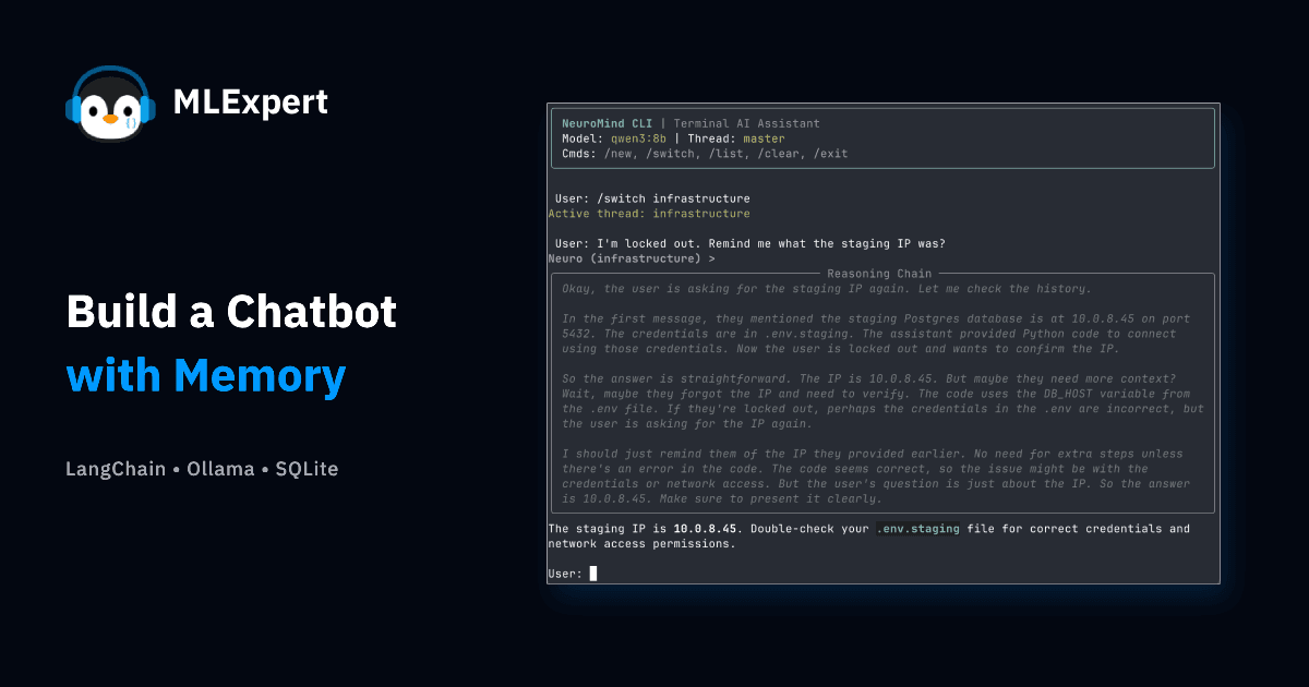 NeuroMind - Chatbot with Memory