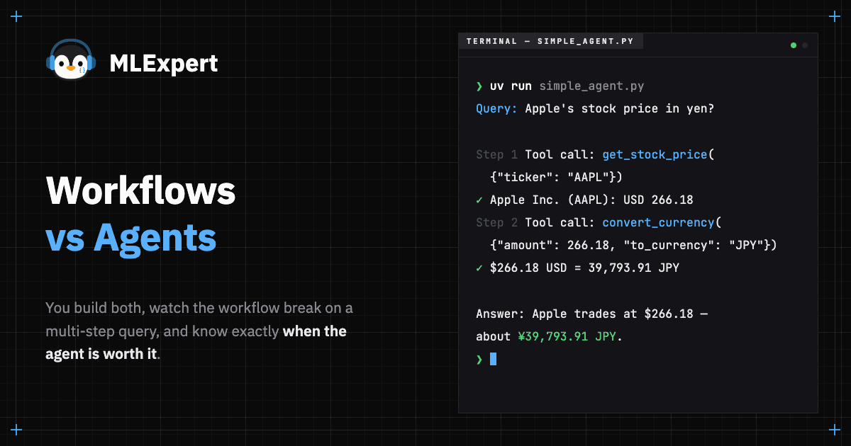 Workflows vs Agents