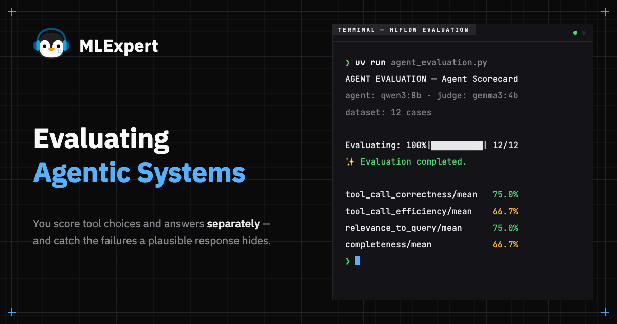 Evaluating Agentic Systems | MLExpert